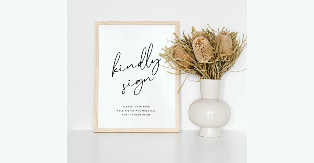 Free Printable 'Sign Our Guest Book' Signs For Weddings