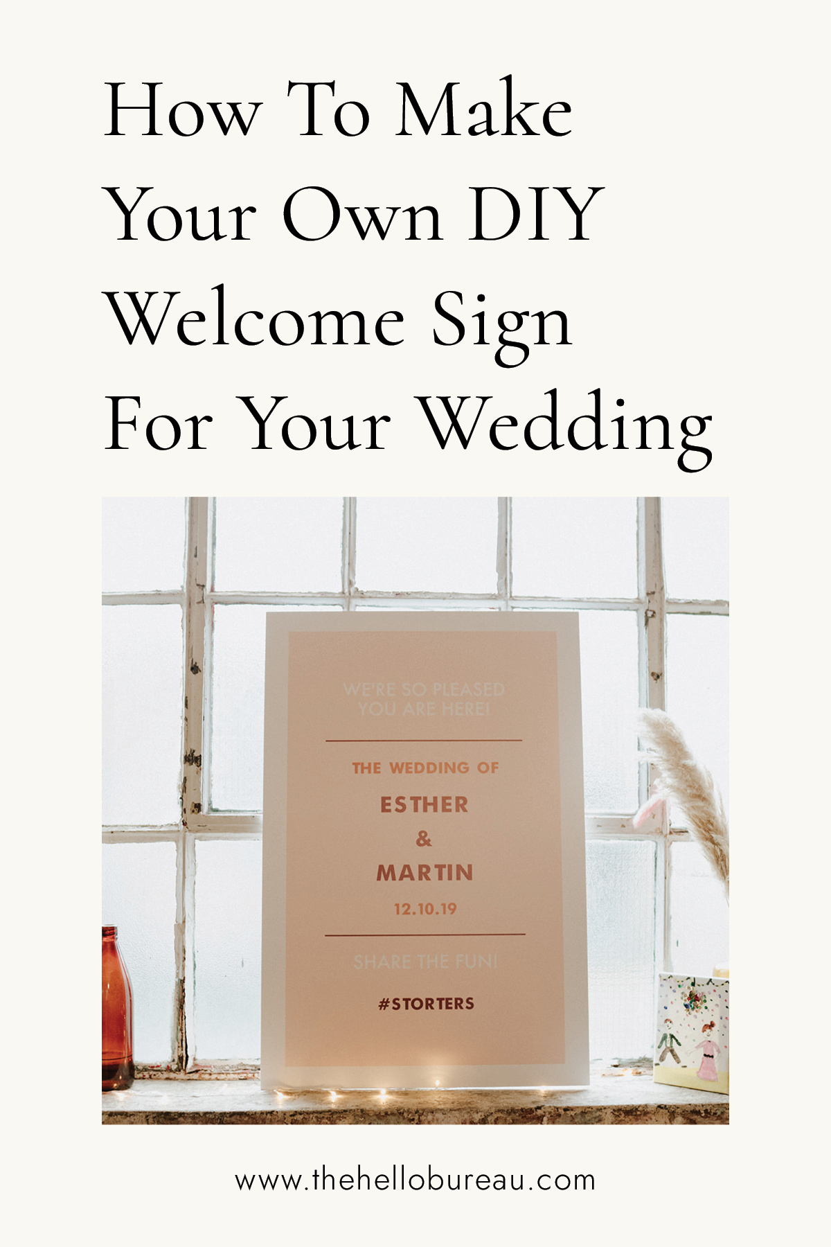 How To Make Your Own DIY Welcome Sign For Your Wedding