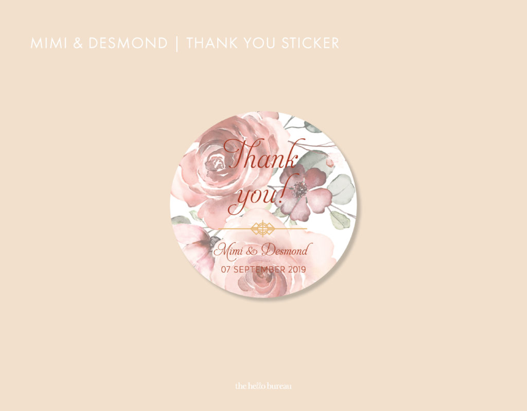 Thank You Stickers Design