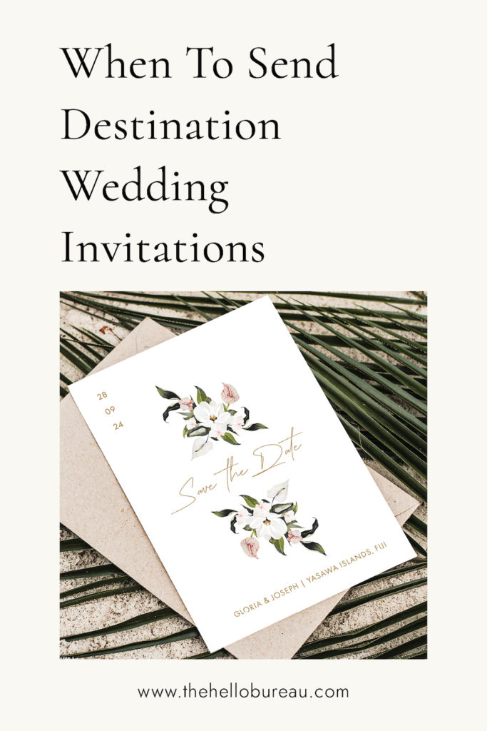 When To Send Destination Wedding Invitations
