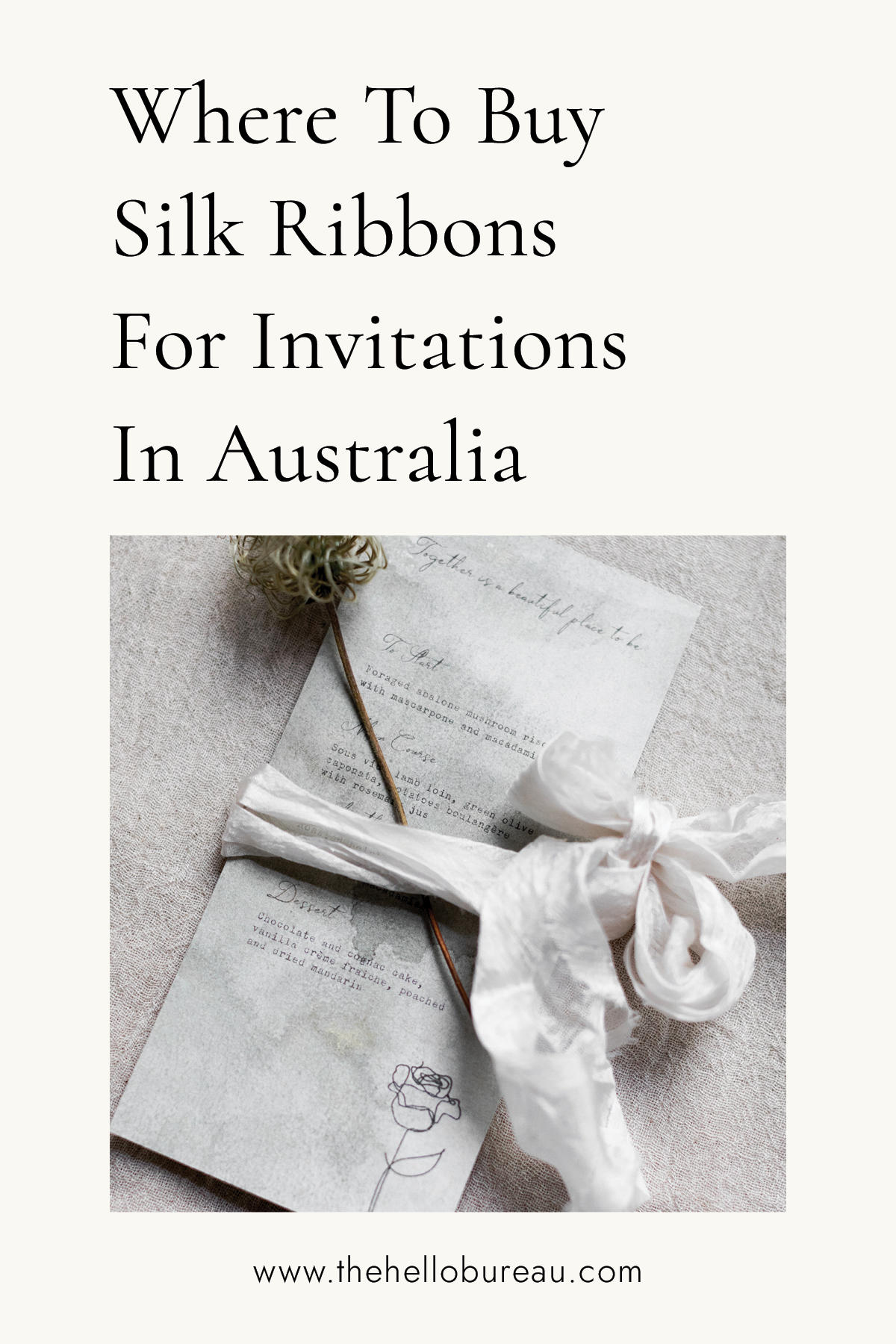 Where To Buy Silk Ribbons For Invitations In Australia