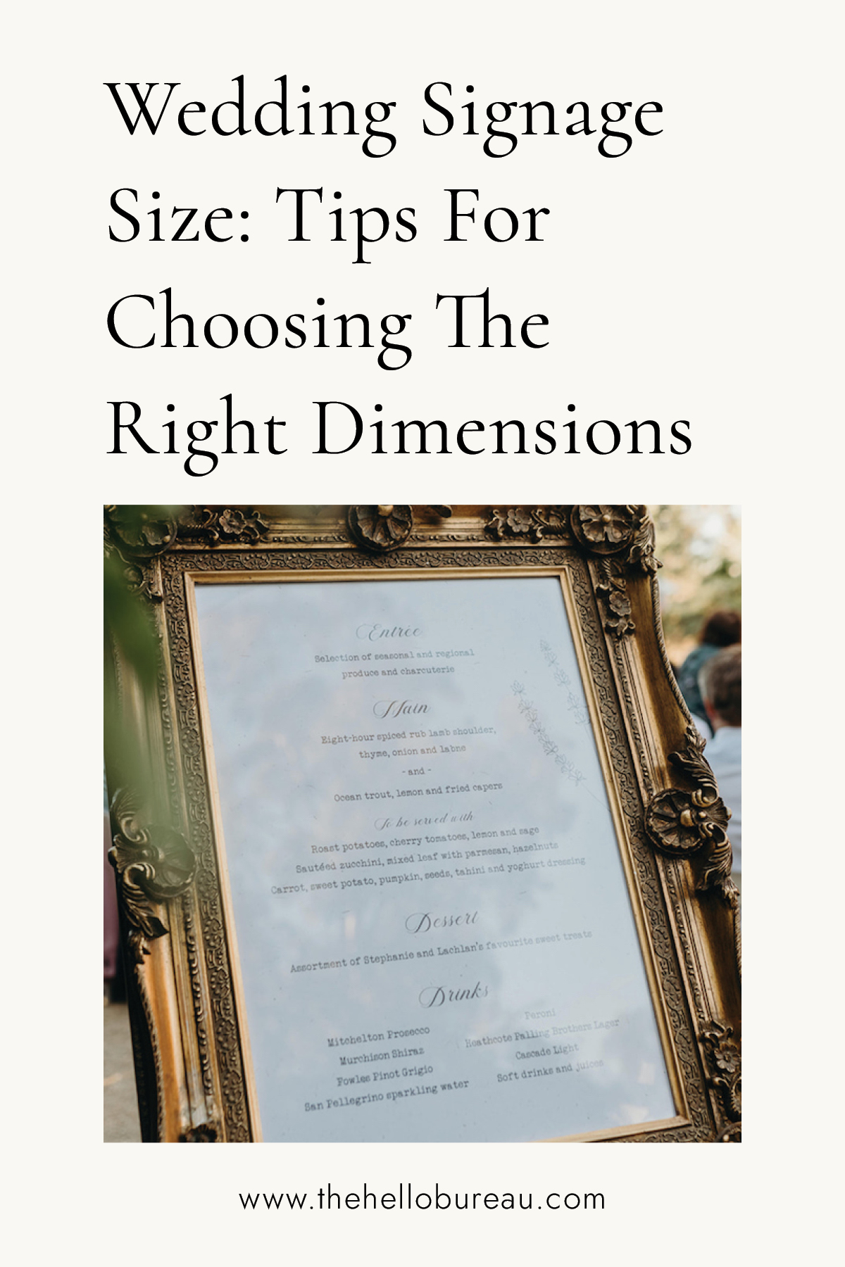 Why Wedding Signage Size Matters: Tips For Choosing The Right Dimensions