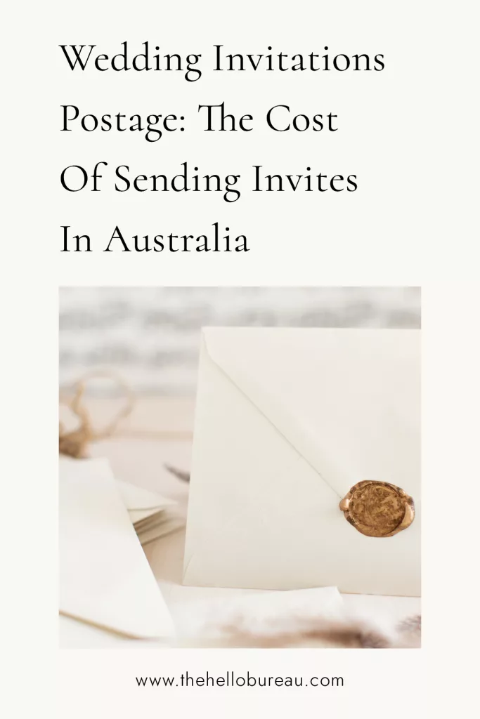 An image pin about this blog post relating to wedding invitations postage