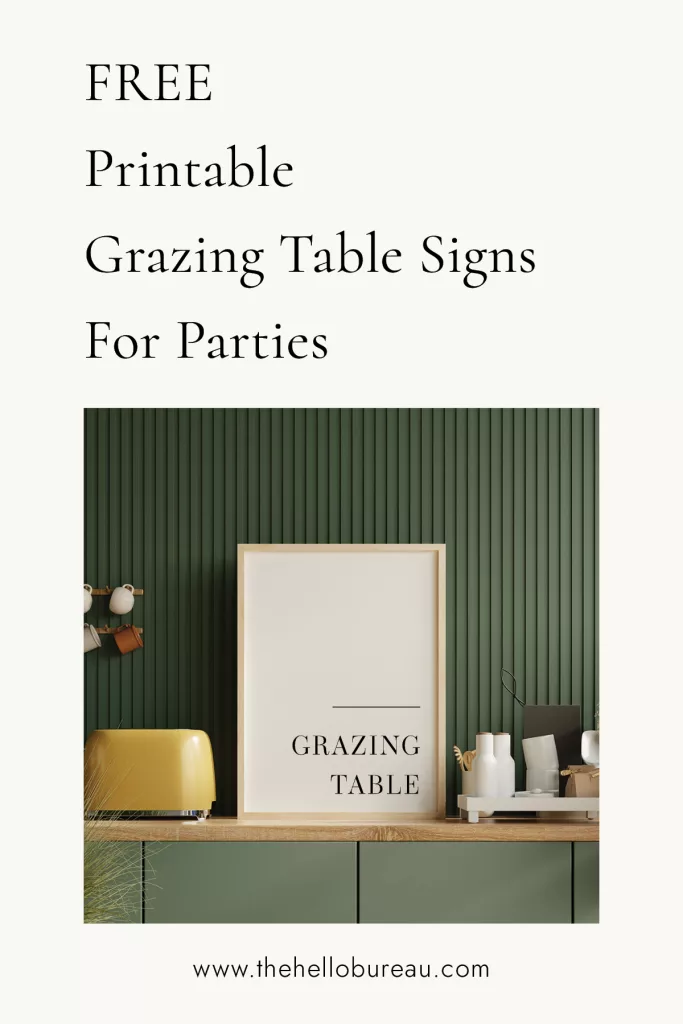 Free Printable Grazing Table Signs For Parties
