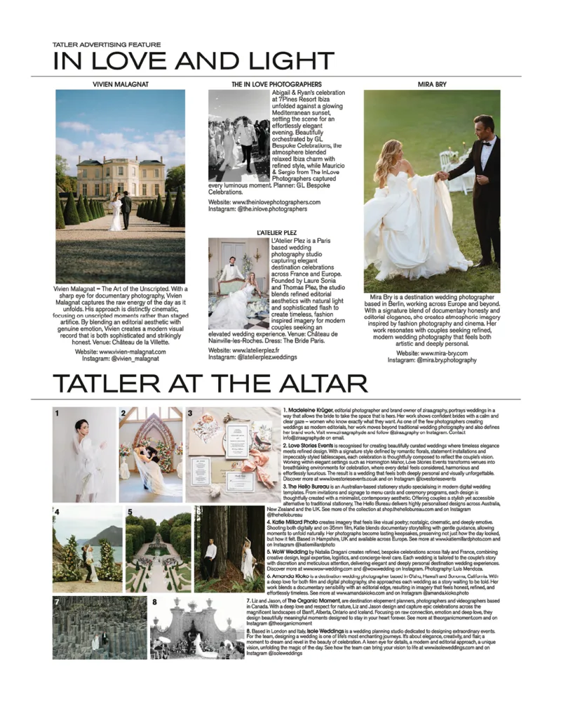 A publication spread featuring The Hello Bureau.