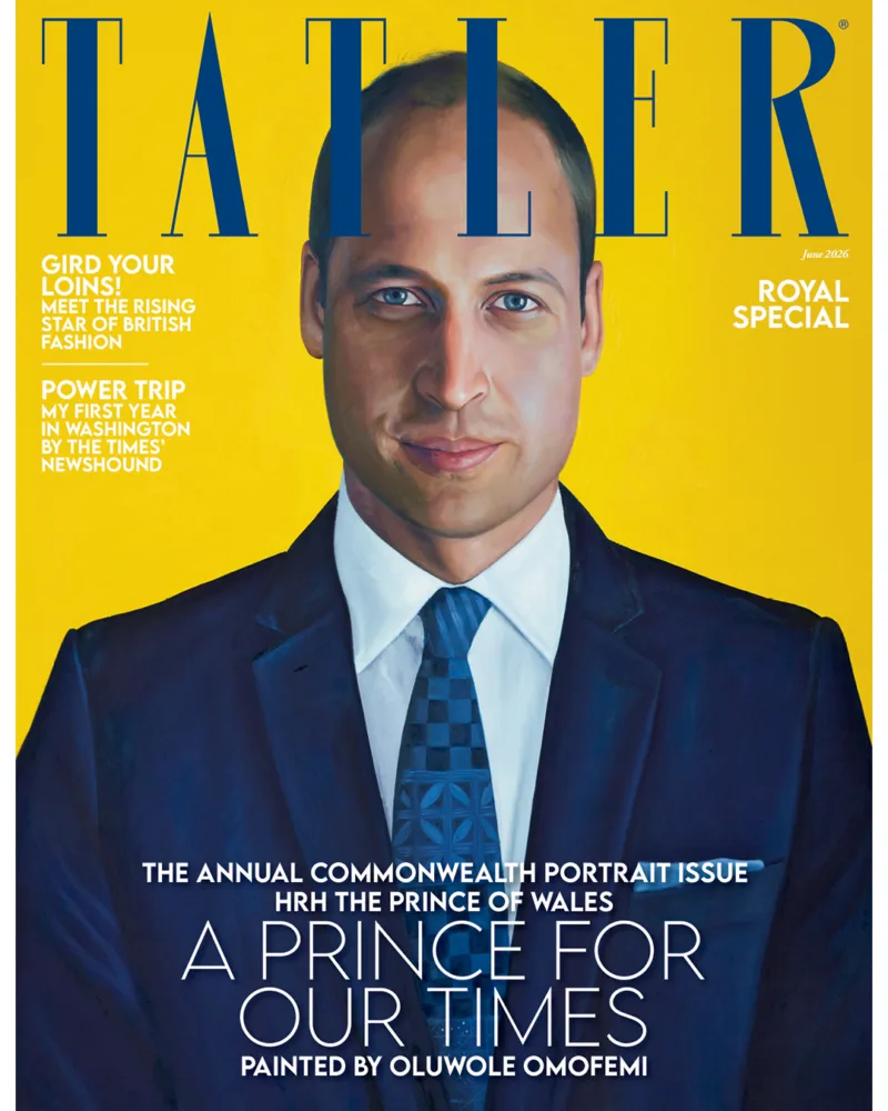 Cover of Tatler Magazine June 2026 with Prince William on the cover.